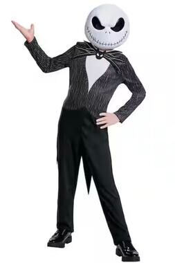 Disney Nightmare Before Christmas Jack Skellington Halloween Costume Dress Up